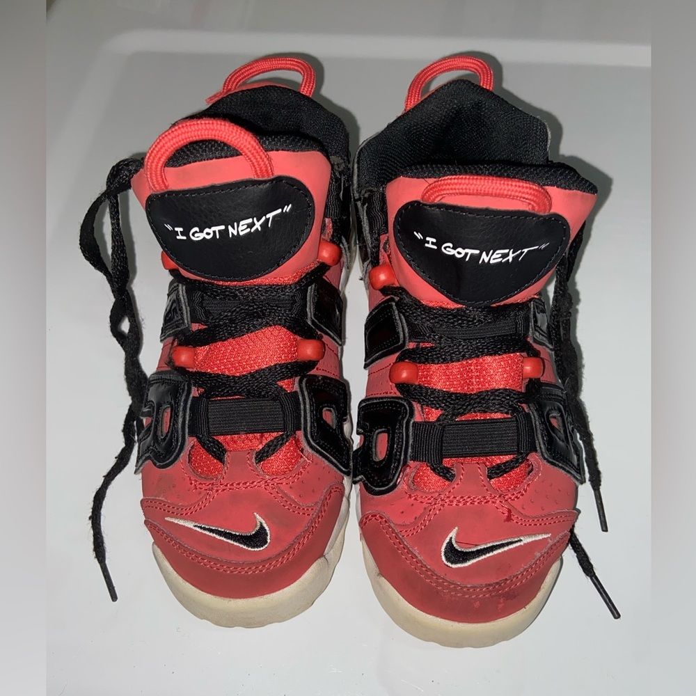 “Nike Air” Red, Black, and White Shoes (US Size 4)